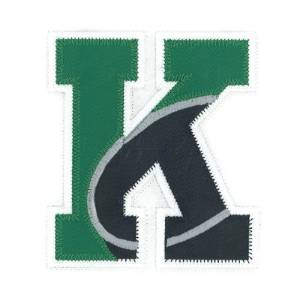 Picture of K Hockey Applique Machine Embroidery Design
