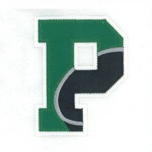 Picture of P Hockey Applique Machine Embroidery Design
