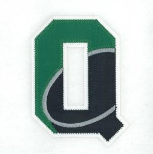 Picture of Q Hockey Applique Machine Embroidery Design