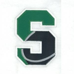 Picture of S Hockey Applique Machine Embroidery Design