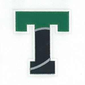 Picture of T Hockey Applique Machine Embroidery Design