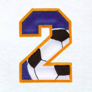 Picture of 2 Soccer Applique Machine Embroidery Design