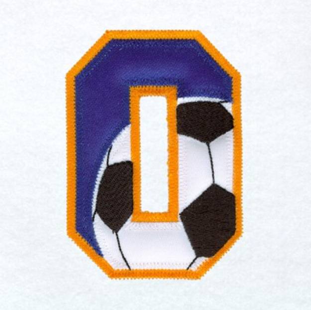 Picture of 0 Soccer Applique Machine Embroidery Design