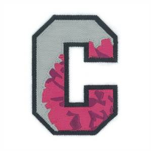 Picture of C Cheer Applique Machine Embroidery Design