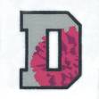 Picture of D Cheer Applique Machine Embroidery Design