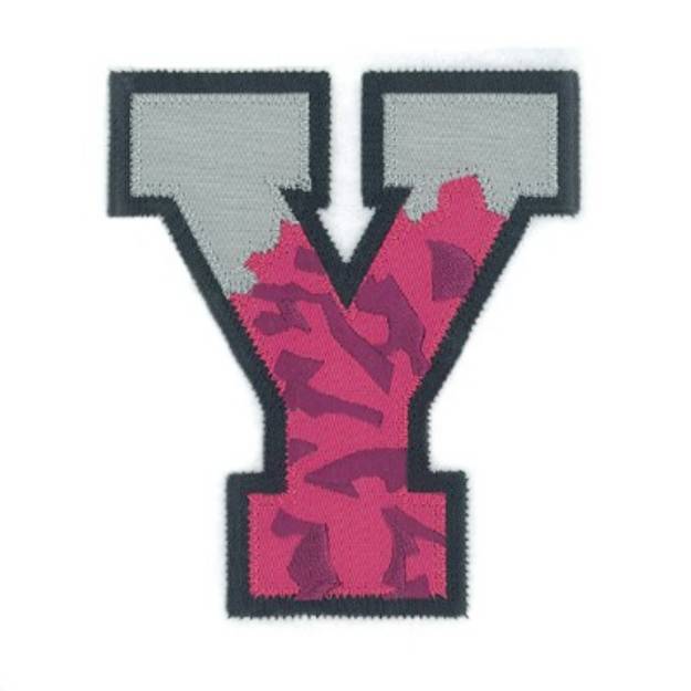 Picture of Y Cheer Applique Machine Embroidery Design