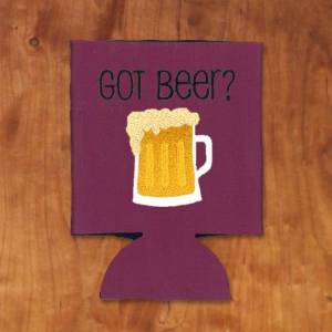 Picture of Got Beer Koozie Machine Embroidery Design