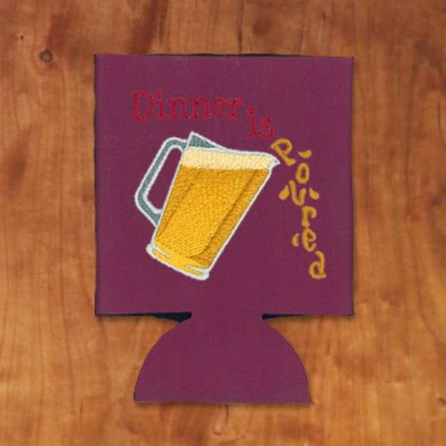 Picture of Dinner Koozie Machine Embroidery Design