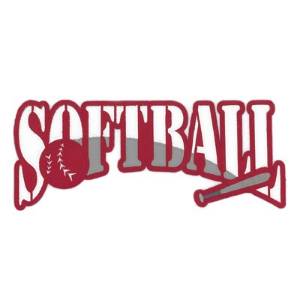 Picture of Full Front Softball Machine Embroidery Design