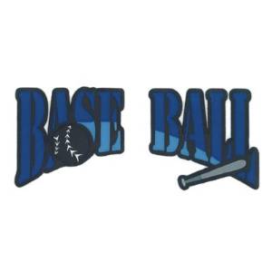 Picture of Split Front Baseball Machine Embroidery Design