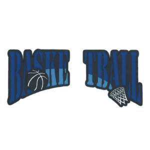 Picture of Split Front Basketball Machine Embroidery Design