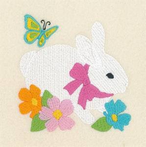 Picture of Bunny and Friend Machine Embroidery Design