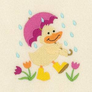 Picture of Ducky Weather Machine Embroidery Design
