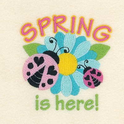 Spring Is Here! Machine Embroidery Design