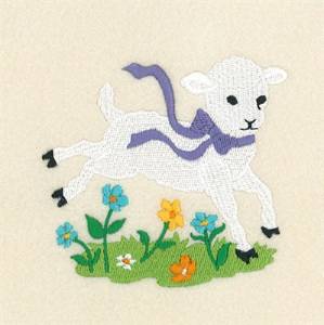 Picture of Spring Lamb Machine Embroidery Design
