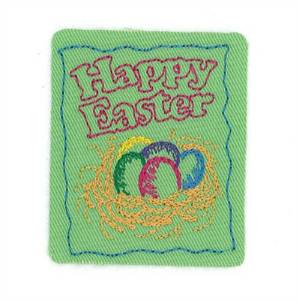 Picture of Happy Easter Applique Machine Embroidery Design