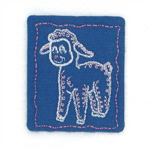 Picture of Easter Lamb Applique Machine Embroidery Design