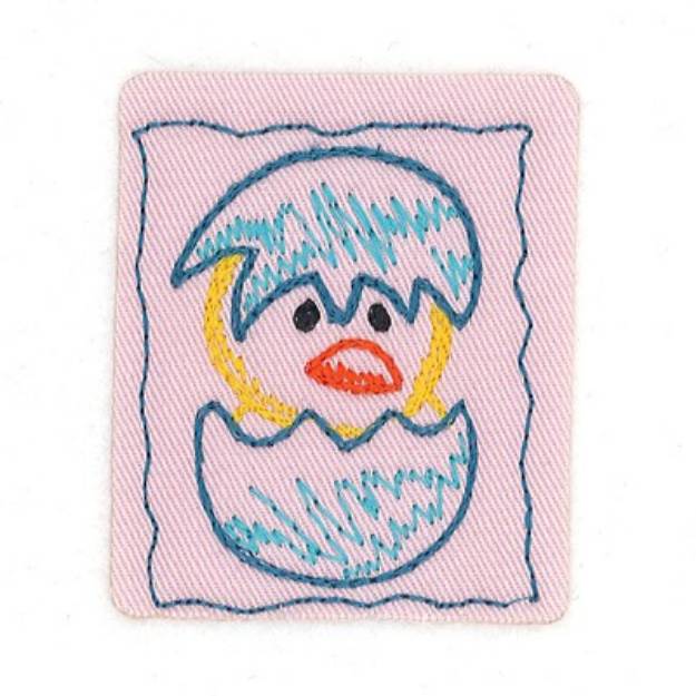 Picture of Easter Chick Hatching Machine Embroidery Design