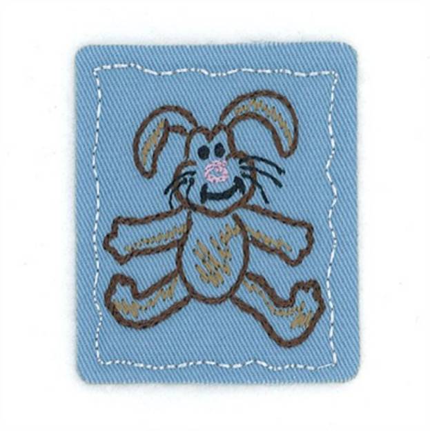 Picture of Funny Easter Bunny Machine Embroidery Design