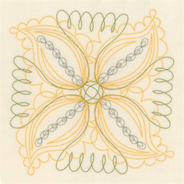 Picture of Decorative Flower Block Machine Embroidery Design
