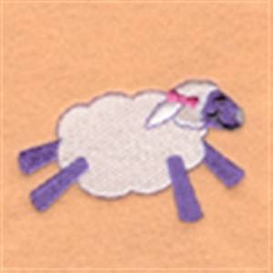 Picture of Happy Lamb Machine Embroidery Design