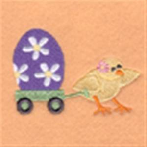 Picture of Easter Wagon Machine Embroidery Design