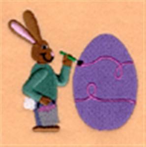 Picture of Easter Egg Decorating Machine Embroidery Design