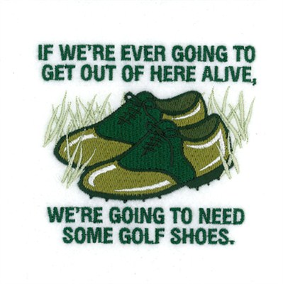 Need Golf Shoes Machine Embroidery Design