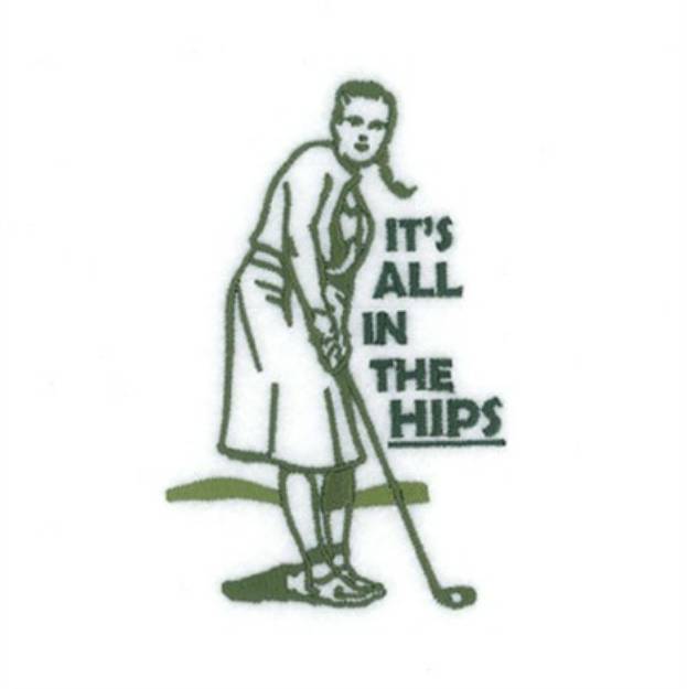 Picture of Hip Woman Machine Embroidery Design