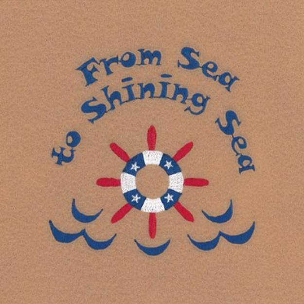 Picture of From Sea to Sea Machine Embroidery Design