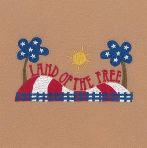 Picture of Land of the Free Machine Embroidery Design