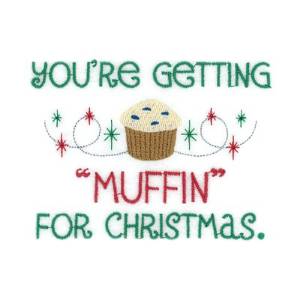 Picture of Muffin For Christmas Machine Embroidery Design