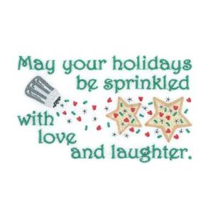 Picture of Holidays Be Sprinkled Machine Embroidery Design
