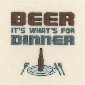 Picture of Beer Dinner Machine Embroidery Design