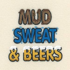 Picture of Mud Sweat & Beers Machine Embroidery Design
