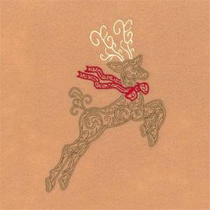 Picture of Filigree Reindeer Machine Embroidery Design