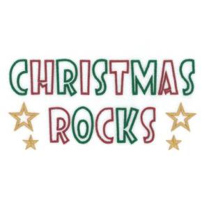 Picture of Christmas Rocks Machine Embroidery Design