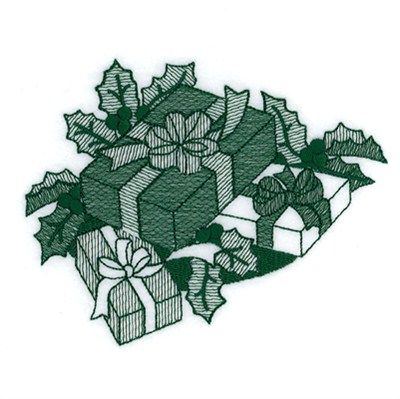 Christmas Presents Machine Embroidery Design