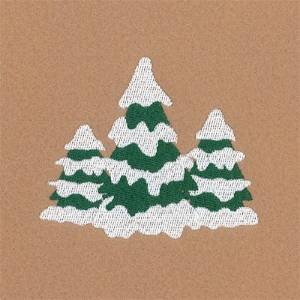 Picture of Snowy Trees Machine Embroidery Design