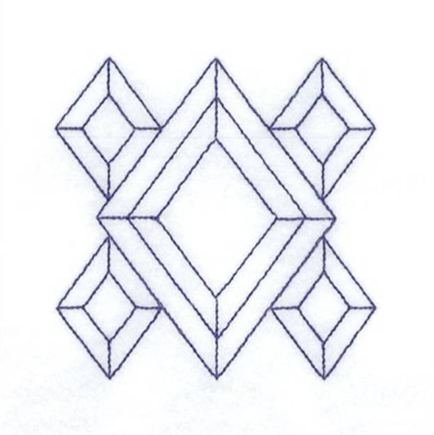 Picture of Diamond Stipple Machine Embroidery Design