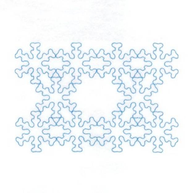 Picture of Snowflake Stipple Machine Embroidery Design