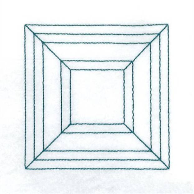 Picture of Square Stipple Machine Embroidery Design