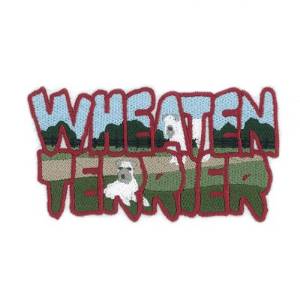 Picture of Wheaten Terrier Scene Machine Embroidery Design