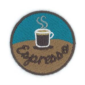 Picture of Espresso Circle Machine Embroidery Design