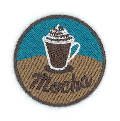 Mocha Circle Machine Embroidery Design
