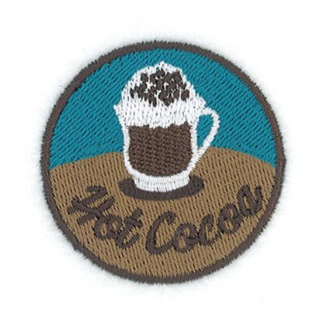 Picture of Hot Cocoa Circle Machine Embroidery Design