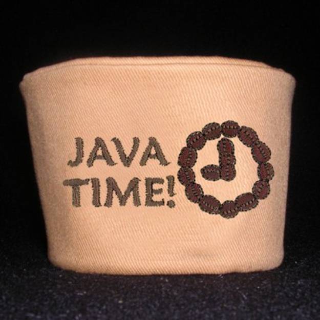 Picture of Java Time! Wrap Machine Embroidery Design