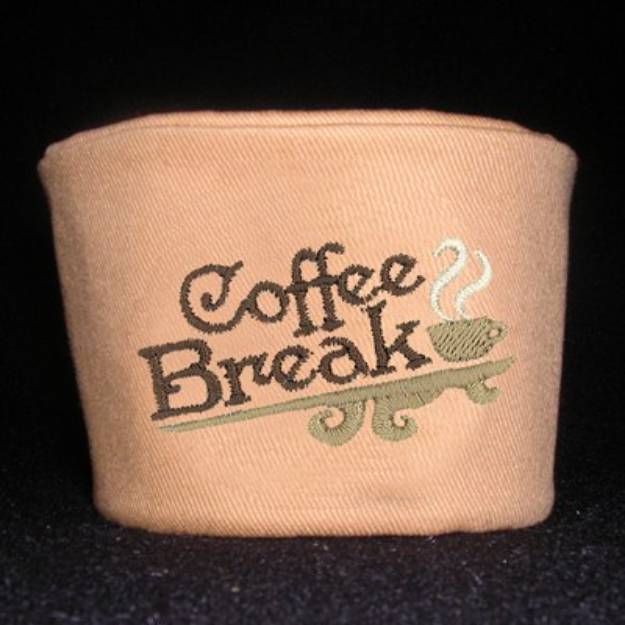 Picture of Coffee Break Wrap Machine Embroidery Design