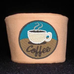 Picture of Coffee Circle Wrap Machine Embroidery Design