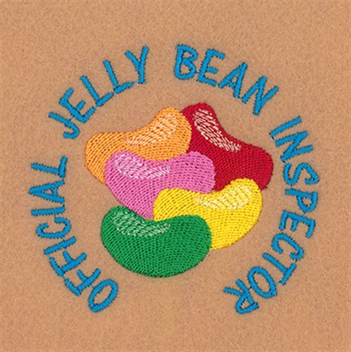 Jelly Bean Inspector Machine Embroidery Design